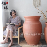 Large Landscape Red Pottery Pot Large Pottery Pot Flower Pot Stoneware Groceries Garden Decoration P