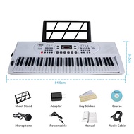 【เหมาะสำหรับผู้เริ่มต้น】คีย์บอร์ด KAWES BD-669 61 คีย์ พร้อมซาวด์สเตอริโอ - เริ่มฝึกได้ทันที แถมฟรี 