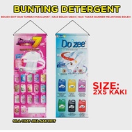 Bunting detergent bahan pencuci jasmin7 & dozee, percuma edit maklumat