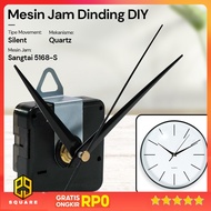 MESIN MCDFL DIY Replacement Wall Clock Movement Quartz Arrow NeedleSilent - MC5168 Original 99 Squar