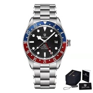 PAGANI DESIGN 2024 ใหม่BB58 GMT Mensนาฬิกาแบรนด์หรูอัตโนมัติSapphire 200Mกันน้ํากีฬานาฬิกาสําหรับชาย