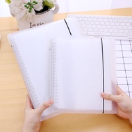 A5/B5/A4 Detachable Leaf Binder Document File Folder with 20/26/30 Holes Transparent Card Insert Bag