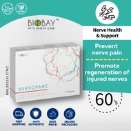 Biobay Nervopane with Alpha Lipoic Acid Vitamin B5 B6 B12 Zinc Chromium and Zinc [60 Capsules]
