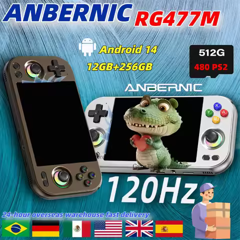 ANBERNIC RG 477M Portable Video Game Console 4.7 Inch LTPS In-Cell Touch Screen Aluminum RG477M Andr