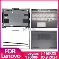 T New for Lenovo Y7000P IRX9 2024 Legion 5 16IRX9 Laptop LCD Back Cover Front Bezel Palmrest Lower B