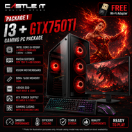 Intel Core i3 Gaming PC Package GTX750 Ti RX580 RX9060 XT RTX3050 RTX5050 RTX5060