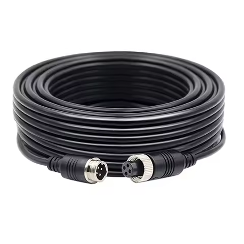 4 PIN Car Aviation Extension Cable Video and Audio Car CCTV Camera Connection Cords for Truck Bus MD