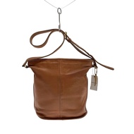 COACH shoulder bag OLD Made in USA Leather BRW bucket-shaped 0154-346 Direct from Japan Secondhand