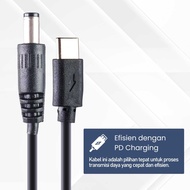 Kaozelo USB Type C to DC Power Cable 5.5x2.5mm CCTV Router Charger 97cm - PA12M