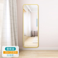 SFFull-Length Mirror Dressing Floor Mirror Home Wall Mount Girls' Bedroom Makeup Wall-Mounted Dormitory Three-Dimensiona