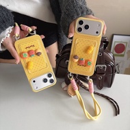 KB848 Card Holder Phone Case For iPhone 17 Pro Max 16 Plus 16E Air 15 14 13 Mini 12 11 XR X XS Max 8