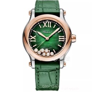 [Top Quality] Colorful Diamonds Happy 7 Diamonds Ladies Watch Green Ladies Watch Diamond Goddess Ful