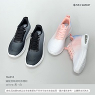 Fufa Shoes Brand Women's Gradient Rendering Breathable Casual Shoes-Black/White 1AL012