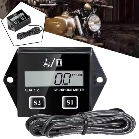 Gasoline Engine Tachometer Motorcycle Speed Timer Beach Mower Plug Spark To All Gasoline Applied Bik