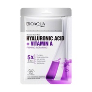[Buy 10 Get 1 Free] Combo of 10 Bioaqua Hyaluronic Acid + Vitamin A Masks 25g Face Mask