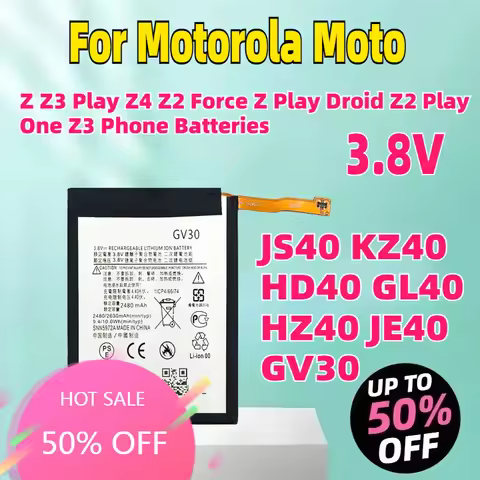 Battery KZ40 JS40 HD40 GL40 HZ40 JE40 GV30 For Motorola Moto Z Z3 Play Z4 Z2 Force Z Play Droid Z2 P