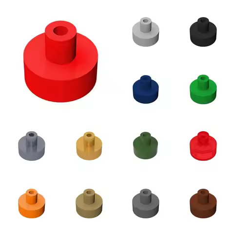 50pcs 20482 Tile Round 1 x 1 with Hollow Bar Buildings Blocks Toys For Children Compatible Education