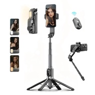 new Q31 Gimbal Stabilizer 1-Axis Anti-Shake Retractable Selfie Stick Tripod Wireless Remote Portable