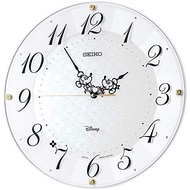 Seiko Clock Character Wall Clock, Adult Disney Mickey Mouse, Minnie Mouse, Radio, White Pearl, Diameter 12.9 x 1.8 inches (327 x 46 mm), FS513W #2 genuine and genuine Japanese genuine products directly from Japan