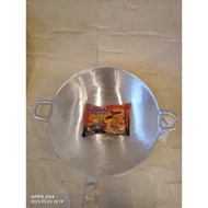 40cm Aluminum Frying Pan Logo Made In Indonesia Deep Wok