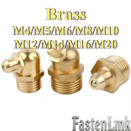 45 °/90 °/180 ° Butter Nozzle Copper Nozzle Connector Copper Oil Cup Oil Nozzle Oil Gun Injection Ex