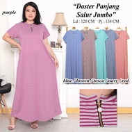 Daster Panjang Size Jumbo Motif Salur ( Real Pick ) Daster Jumbo XXL LD 120-140 BB 90kg