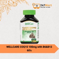 WELLCARE CoQ10 100mg with B6&B12 -  60's