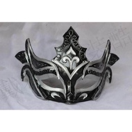 Halloween Venice Mask Gladiator Masquerade Princess Men Roman Half Face Black