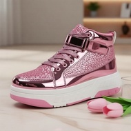 Upgraded Boys' and Girls' Heelys Roller Sneakers, Removable Wheels, Street Look, Stable Support Kasu