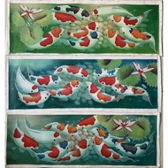 30x90cm koi fish painting original hand-painted canvas painting/