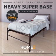 Homez Powder Coat Metal Super Base Bed Frame HMZ-FYGSB Single Size