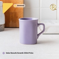 ROSTIA Gelas Cangkir Nescafe Stoneware Keramik 250ml Polos