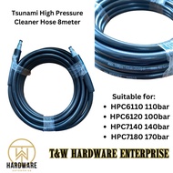 Tsunami High Pressure Cleaner Hose 6/8 Meter | Water Jet Hose | For HPC6110 | HPC6120 | HPC7140 | HP