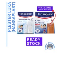 PLESTER LUKA HANSAPLAST Elastis Jumbo Kain Transparan Transparent