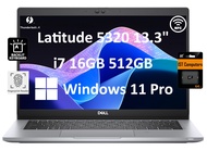 Dell Latitude 5320 Business Laptop (13.3" FHD, Intel Core i7-1185G7 vPro, 16GB RAM, 512GB SSD, IST C