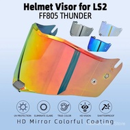 casco para motos Motorcycle Helmet Visor for Original LS2 THUNDER LS2 FF805 Transparent Chrome Red E