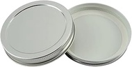 North Mountain Supply 89-400 Silver Metal Lids – Continuous Thread Closures with Plastisol Liner – F