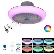 Fan Smart Bedroom Ceiling Bluetooth Bedroom APP Ceiling Fan Light Nordic Restaurant LED Fan Invisibl