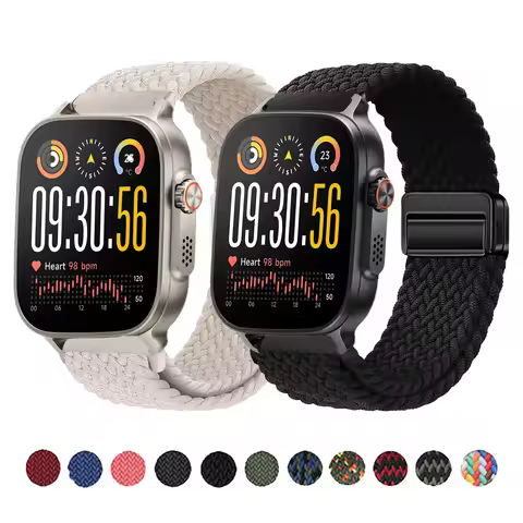 22mm 18mm Sport Braided Magnetic Strap For Realme Watch 5 Bracelet for Realme Watch S2/Realme S SPro