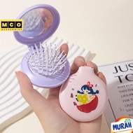 Foldable Glass Comb Air Bag Comb Cute Character Foldable Round Hair Comb MCO SS92