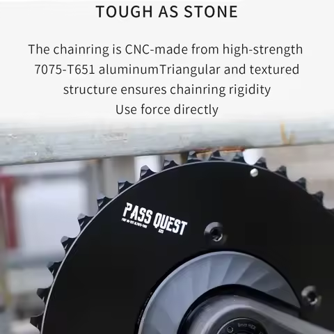 PASS QUEST 107 Bcd Double Chainring For Sram Force 22 Power Meter Road Bike Double Chain Ring Axs 12