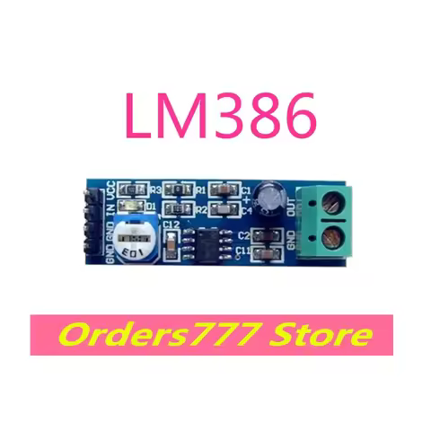 5pcs New imported original LM386 386 200x gain amplifier module Audio amplifier module quality assur