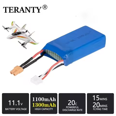 Original 3S 11.1V Lipo Battery For XK x450 FPV RC Airplanes Spare Parts 11.1V 1100mAh/1300mAh Batter