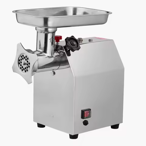 SucceBuy Commercial Electric Meat Grinder 7/5 lbs min #12/8 Industrial Meat Mincer with 2 Grinding P