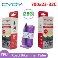 CYDY TPU Road Bicycle Inner Tube 700x23-32C for 23C 25C 28C 32C Bike Tire Bike Camera 700C pneu aro 