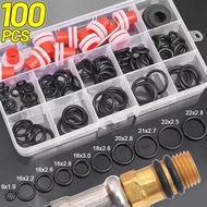 100Pcs/Box Faucet Seal Gasket Set - Pipes Flat Rings Seal Kit - Water Hose Repair Tools - Universal 