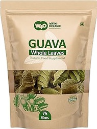 Guava Whole Dry Leaves 2.65 oz(75 grams), Loose Leaf Tea, 100% Pure Leaves