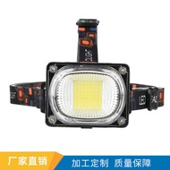 Mini 6651 Large Capacity Battery Headlamp Miner's Lamp Fishing Lamp Headlamp COB Astigmatism Lamp Li