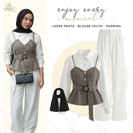 3IN1 | Simple Outfit Wanita | Korean Style | Casual Look Daily | Current Fashion | Talita Blouse + L