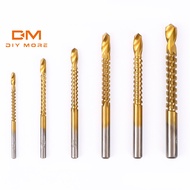 DIYMORE 6Pcs 3~8mm Cobalt Drill Bits Set Spiral Metric Composite Tap Drill Bit Tap Twist Drill Bit W